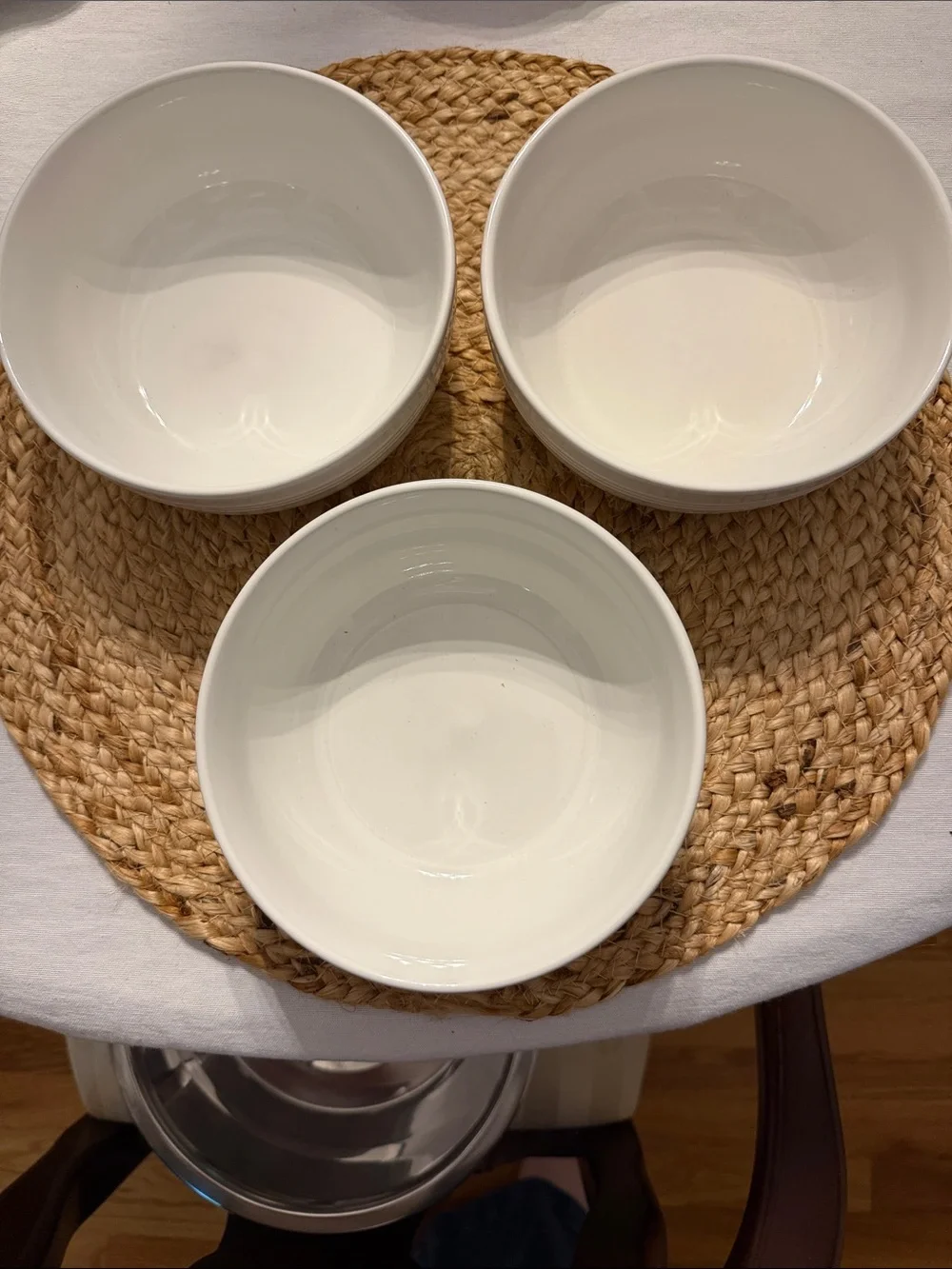 Le Creuset cereal bowls (3) White Ceramic Bowls